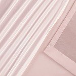 TOWN & COUNTRY LUXE Talia Double Layer Indoor Curtains, Sheer and Room Darkening Blackout, Grommet Top, Energy Efficient, 2-Pack Set, 52"x84", Rose Blush