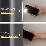 Rutterllow Total Blackout 340 GSM Curtains 2 Panels, Full Shade 84 Inches Long Complete Drapes for Living Room, Dark Grey Thermal Insulated Bedroom Window Treatment Drapes (Gray, 52 x 84 inch)