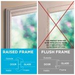 ODL Add On Blinds for Raised Frame Doors - Outer Frame Measurement 24" x 38" - Home Improvement - Easy to Install, Use and Maintain - Innovative Window Shades Behind The Tempered Safety Glass Panels