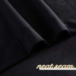 NICETOWN Halloween Black Velvet Blackout Curtains, Solid Heavy Matt Rod Pocket Drapes/Window Treatments for Hall, Theater (2 Pieces, 96 inches Long)