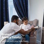 BGment Kids Blackout Curtains for Boys Bedroom, Star Curtains Thermal Insulated Grommet Window Drapes for Nursery, Set of 2 Panels (42 x 63 Inch, Navy Blue)