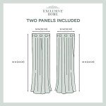 TOWN & COUNTRY LUXE Talia Double Layer Indoor Curtains, Sheer and Room Darkening Blackout, Grommet Top, Energy Efficient, 2-Pack Set, 52"x84", Rose Blush