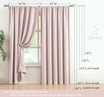 Pompom Blackout Curtains for Bedroom Pink Girls 84 inch Energy Efficient Thermal Insulated Living Room Darkening Curtain Panels for Kitchen Nursery Room 52" w x2 Panels Rod Pocket