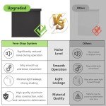 AOSKY Blackout Roller Shades Cordless Blinds for Windows, Free-Stop Shades with Valance, Thermal Insulated Fabric, UV Protection, Natural Woven Blinds for Home and Office (20" W x 72" H, Black)