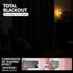 Deconovo Total Blackout Curtains with Double Layer, Noise Reduction Curtains, Thermal Insulated Drapes for Living Room Bedroom Patio Door (Pink, 100W x 95L Inch, 1 Panel)