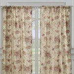 Greenland Home Antique Rose 100% Cotton Curtain Panel Pair, 42 W x 84 L Inches Each, Set of 2 - Ecru