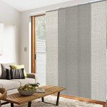 CHICOLOGY Vertical Blinds, Room Divider, Door Blinds,Blinds for Sliding Glass Doors, Temporary Wall, Closet Curtain, Room Door, Woven Gray (Natural Woven) W:46-86 x H:Up-to 96 inches
