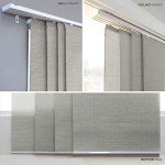 CHICOLOGY Vertical Blinds, Room Divider, Door Blinds,Blinds for Sliding Glass Doors, Temporary Wall, Closet Curtain, Room Door, Woven Gray (Natural Woven) W:46-86 x H:Up-to 96 inches