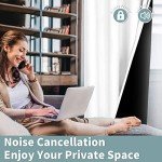 BGment Short 100% Blackout Curtains for Bedroom, Thermal Insulated Energy Efficiency Noise Reducing Grommet Curtains 45 Inch Length with Liner for Small Window 2 Panels Each 42 Inch Wide, Pure White