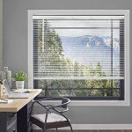 CHICOLOGY Blinds for Windows, Mini Blinds, Window Blinds, Door Blinds, Blinds & Shades, Camper Blinds, Horizontal Window Blinds, White (Commercial Grade), 58" W x 60" H