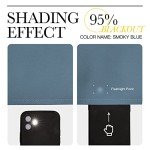 NICETOWN Stone Blue Blackout Curtains for Living Room 84 inches Long - Thermal Insulated Grommet Room Darkening Window Treatments Sound Reducing Drapes for Bedroom, 2 Panels, W52 x L84