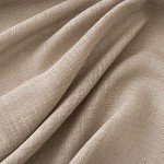 MIULEE Taupe Linen Curtains 84 Inch Length for Bedroom Living Room, Soft Thick Linen Textured Window Drapes Semi Sheer Light Filtering Back Tab Rod Pocket Burlap Look Farmhouse Country Decor, 2 Panels