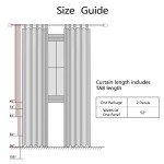 Farmhouse Curtains for Living Room,Window Linen Curtains 84 Inch Length 2 Panels Set,Tab Top Semi Sheer Light Filtering Country Boho Curtains for Bedroom Nursery,52x84 Inches Long,Neutral Cream
