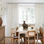 Natural Pinch Pleated Linen Curtains 84 Inch Length 2 Panels for Living Room Bedroom Textured Cream Ivory Birch Semi Sheer Boho Neutral Back Tab Pinch Pleat Hooks Rings Window Curtain 84 Inches Long