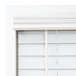 DEZ FURNISHINGS Cordless 2" Signature Faux Wood Blind, 36" W x 48" H, Snow White
