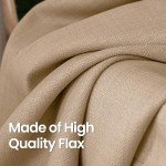 BGment Faux Linen Curtains for Living Room 108 Inch Length 2 Panels Set, Burlap Textured Curtains Light Filtering Privacy Window Curtain Drapes with Grommet, 52 Inch Wide Each Panel, Tan