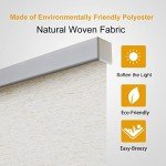 Persilux Free-Stop Cordless Roller Shades for Windows (Cream 22"W x 72"H) Natural Woven Fabric Light Filtering Roller Blinds, UV Protection Privacy Window Blinds for Windows, Home, Living Room, Office