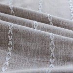 RoomTalks Boho Farmhouse Curtains for Bedroom Living Room 84 Inch Length in Tan French Cabin Rustic Country Cute Cotton Polyester Window Curtain Panels Bohemian Chic Tassel Draperies, 84’’L x 52’’W