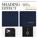 NICETOWN Bedroom Curtains Blackout Draperies - All Season Thermal Insulated Solid Rod Pocket Top Blackout Curtains/Drapes for Kid's Room (Navy, 1 Pair, 42 x 63 Inch)