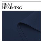 NICETOWN Bedroom Curtains Blackout Draperies - All Season Thermal Insulated Solid Rod Pocket Top Blackout Curtains/Drapes for Kid's Room (Navy, 1 Pair, 42 x 63 Inch)