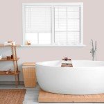 CALYX INTERIORS Room Darkening Vinyl Mini Blinds, Cordless, 1" Slat, 22.5" W x 48" H, White
