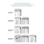 Lush Decor Tanisha Curtains - Light Filtering Window Panel Set, Pair - Floral Vine Print, Beautiful, Modern, Elegant Home Decor - 52" W x 84" L, Navy & White