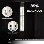 DUALIFE Beige Curtains 102 Length 2 Panels, Cream Blackout Curtains Thermal Insulated Window Treatment Room Darkening Drapes for Living Room Back Tab/Rod Pocket, 52 by 102 Inches Long