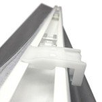 Arlo Blinds Thermal Room Darkening Fabric Roman Shades, Color: Graphite, Size: 22" W X 60" H, Cordless Lift Window Blinds