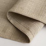 MIULEE Taupe Faux Linen Textured Curtains 84 Inch Length 2 Panels Set for Living Room Bedroom Privacy Casual Weave Farmhouse Burlap Semi Sheer Grommet Top Light Filtering Window Drapes, W37 x L84