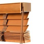 2" Slats Cordless Window Blinds Faux Wood Blind 20" 28" 32" 40" 48" 60" 64" 70'' Horizontal Wooden Venetian Blinds & Shades, Blackout Darkening Privacy Blinds for Bedroom Bathroom Living Room(Light br