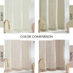 jinchan Beige Linen Kitchen Curtains 36 Inch Tier Curtains Farmhouse Cafe Light Filtering Small Window Drapes Flax Country Rustic Rod Pocket Bathroom Laundry Room RV 2 Panels Crude