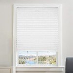 6 Packs Cordless Pleated Light Filtering Fabric Shade 36 in x 72 in Easy to Cut and Install Easy Lift Trim-at-Home White, Paper Blinds with 12 Clips