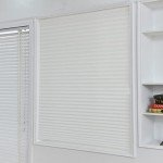 JstDoit Temporary Blinds, Vertical Pleated Blinds No Drilling Self Adhesive Blinds Easy to Install Fits Blinds Window Roller for Bathroom Kitchen Living Room Office Window (White) 60*180cm