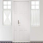 Cozynight Sheer White Tier Curtains 24 Inch Length, Small Window Curtains Treatment for Kitchen/Bathroom/Living Room/Cafe/Basement, Short Voile Curtain Tiers 36in x 24in, Rod Pocket, 2 PCS