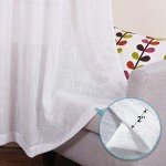 Cozynight Sheer White Tier Curtains 24 Inch Length, Small Window Curtains Treatment for Kitchen/Bathroom/Living Room/Cafe/Basement, Short Voile Curtain Tiers 36in x 24in, Rod Pocket, 2 PCS