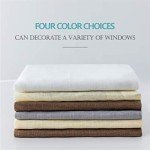 Cozynight Sheer White Tier Curtains 24 Inch Length, Small Window Curtains Treatment for Kitchen/Bathroom/Living Room/Cafe/Basement, Short Voile Curtain Tiers 36in x 24in, Rod Pocket, 2 PCS