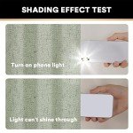 PrinceDeco 100% Blackout Linen Curtains 63 Inches Long 2 Panels Thermal Insulated Burlap Curtain with White Liner Grommet Room Darkening Textured Curtains for Bedroom Living Room (52x63 inch,Sage)