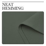 NICETOWN Blackout Curtain Panels, Home Decoration Thermal Insulated Solid Grommet Blackout Drape for Dining Room (Dark Mallard, 1 Pair, 42 by 63-Inch)