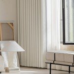 FMFUNCTEX 100% Beige Blackout Curtains for Bedroom, Cream Weave Textured Curtains 84 Inches Long Thermal Insulated Curtains for Living Room, Farmhouse Drapes Grommet Room Darkening 2 Panels