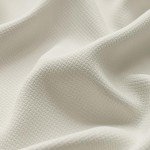 FMFUNCTEX 100% Beige Blackout Curtains for Bedroom, Cream Weave Textured Curtains 84 Inches Long Thermal Insulated Curtains for Living Room, Farmhouse Drapes Grommet Room Darkening 2 Panels