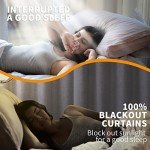 YoungsTex Linen Blackout Curtains 63 Inch Length for Bedroom, Grommet Thermal Insulated Black Out Window Drapes for Living Room Winter Room Darkening Blinds Privacy, 2 Panels, 52 X 63 Inch, Beige