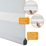 Persilux Cordless Zebra Blinds for Windows, Roller Shades for Windows (34.5" W x 64" H, White) Dual Layer Fabric for Day and Night,Room Darkening Shades for Home, Office, Bedroom and Living Room