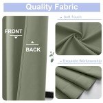 Simplebrand Ava Sage Green Blackout Curtains for Bedroom 84 Inch Length 2 Panels Set, Solid Thermal Insulated Privacy Living Room Window Treatment Curtains Blackout Drapes, W40 x L84 Inch, Sage Green