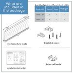 BlindsAvenue Cellular Honeycomb Cordless Shade, 9/16" Single Cell, Light Filtering, (White, 24" W x 48" H)