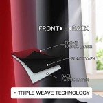 COSVIYA Grommet Ombre Room Darkening Curtains 84 inches Length for Living Room, Light Blocking Red and Black Gradient Window Drapes/Curtains for Bedroom,2 Panels, 52x84inches