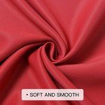 COSVIYA Grommet Ombre Room Darkening Curtains 84 inches Length for Living Room, Light Blocking Red and Black Gradient Window Drapes/Curtains for Bedroom,2 Panels, 52x84inches