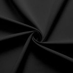 Joydeco Blackout Curtains 84 Inch Length 2 Panels Set, Thermal Insulated Long Curtains& Drapes 2 Burg, Room Darkening Grommet Drapes for Bedroom Living Room Window (Black, W52 x L84 Inch)