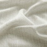Natural Linen Curtains 84 Inch Length 2 Panels Set for Living Room,Rod Pocket Ivory Cream Colored Boho Semi Sheer Cotton Look Light Filtering Privacy Country Rustic Farmhouse Curtains for Bedroom