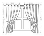 GLORY RUGS Jacquard Luxury Window 2 Panel Set Taupe Curtain with Attached Valance and Backing Bedroom Living Room Dining 2 Curtains 55x84 inches Each Jana
