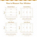 Radiance Cordless Bamboo Roman Shades for Windows - Matchstick Bamboo Blinds for Semi-Private Light Control - Easy to Lift & Fold Up Window Shades - White - 36" W x 64" L - (2215336E)